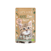 CAT’S LOVE Junior aves de corral BIO comida húmeda para gatitos