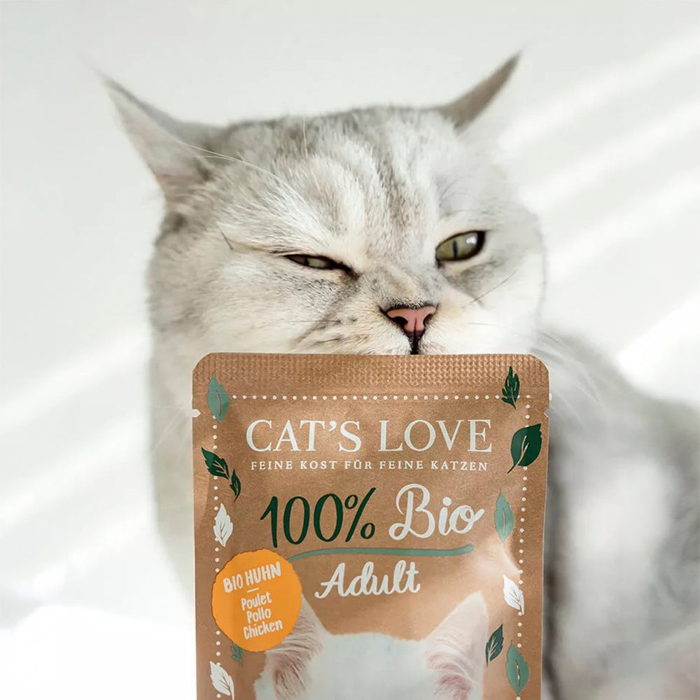 CAT’S LOVE pollo 100% BIO comida húmeda para gatos