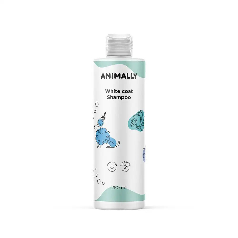Animally White Coat Shampoo – Champú para pelaje blanco en perros y gatos