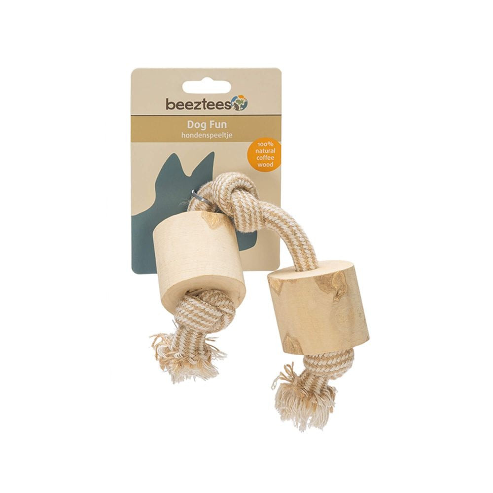 Beeztees juguete de algodón y madera de café - Patries talla M (35 cm)