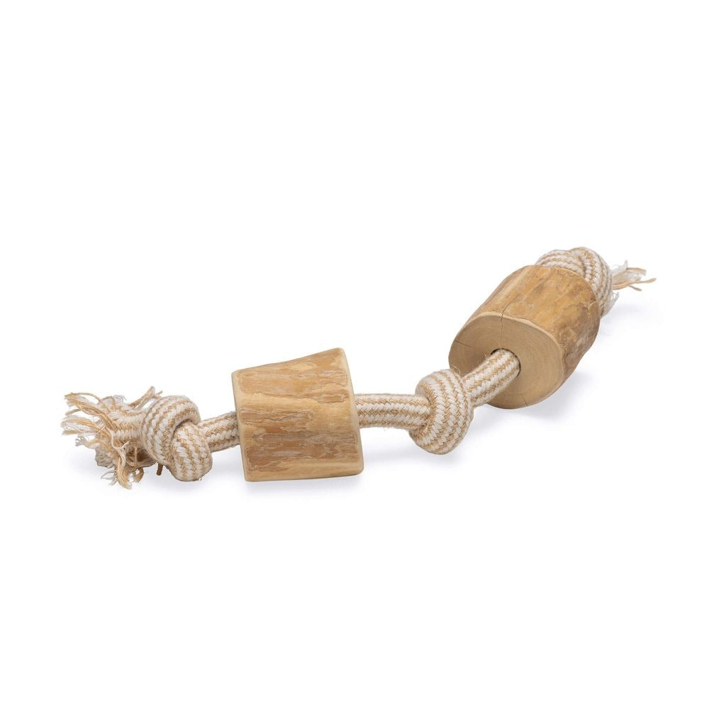 Beeztees juguete de algodón y madera de café - Patries talla M (35 cm)