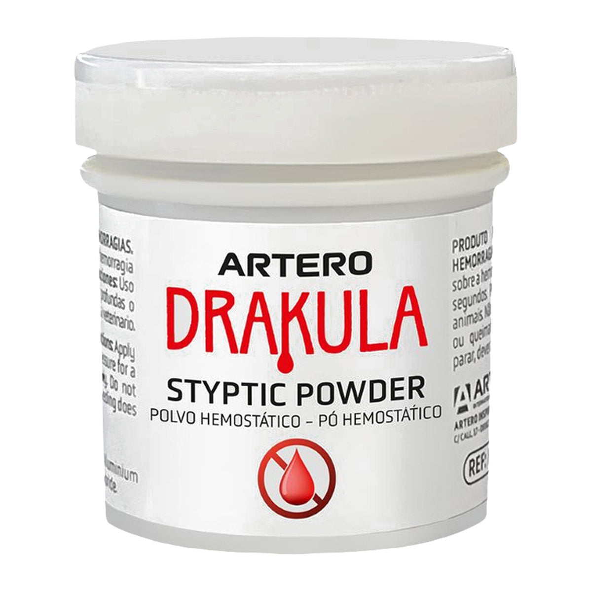 Artero polvo hemostático Drakula