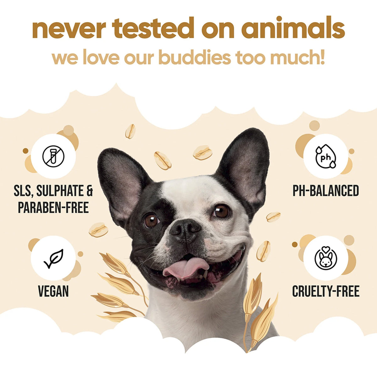 Buddycare acondicionador de avena para perros