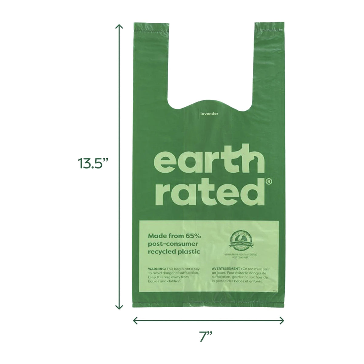 Earth Rated bolsas eco-friendly con asas (120 bolsas)