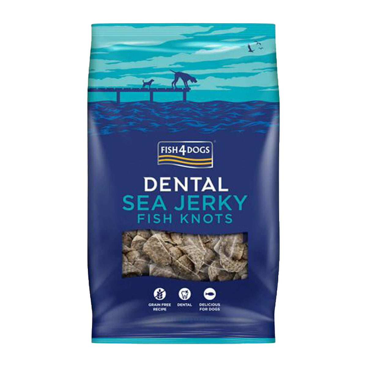 Fish4Dogs huesos de piel de pescado (Sea Jerky Fish Knots)