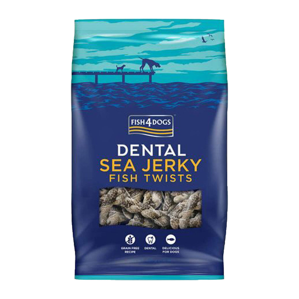 Fish4Dogs twists de piel de pescado (Sea Jerky Fish Twists)