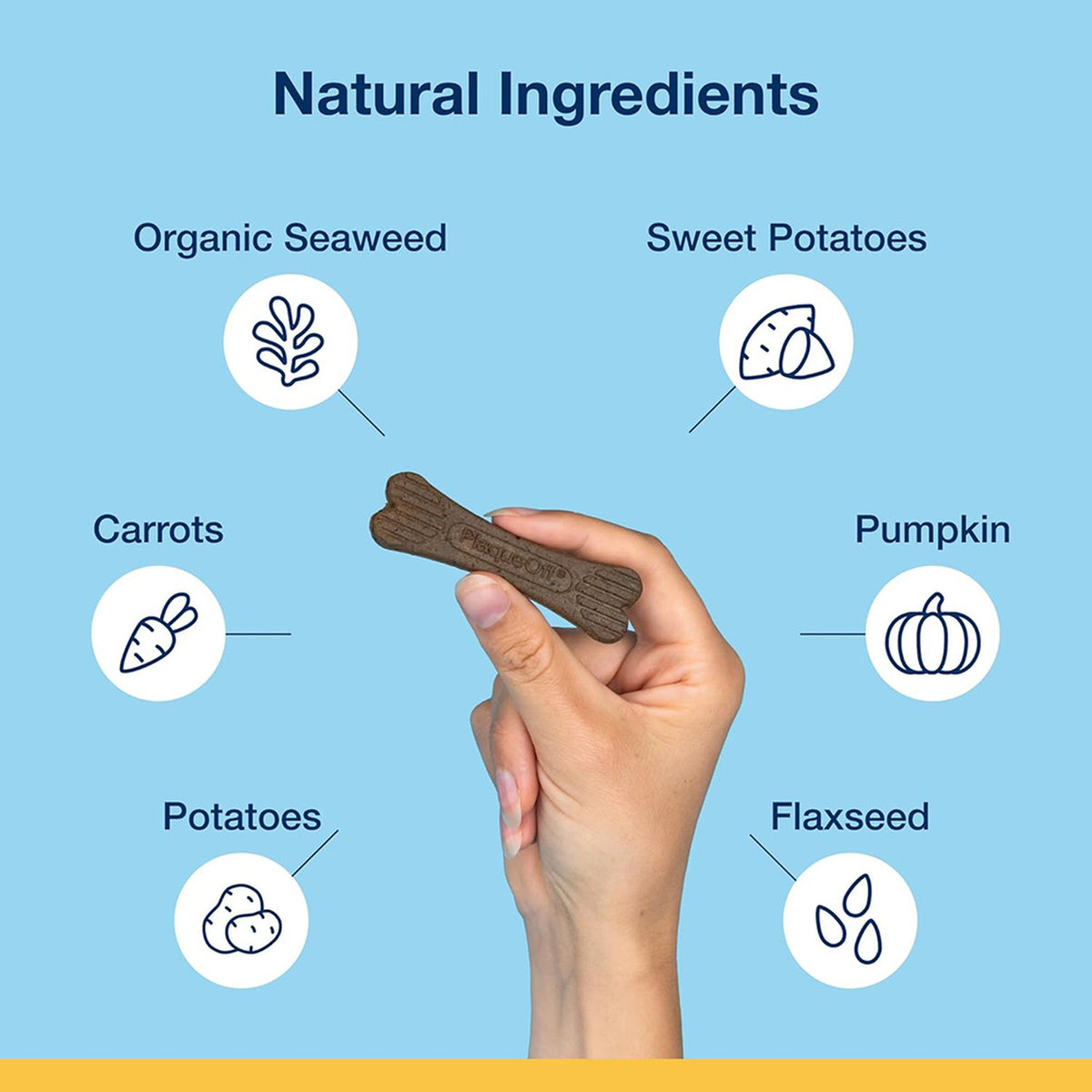 ProDen PlaqueOff Bones Veggie - Snacks dentales vegetales