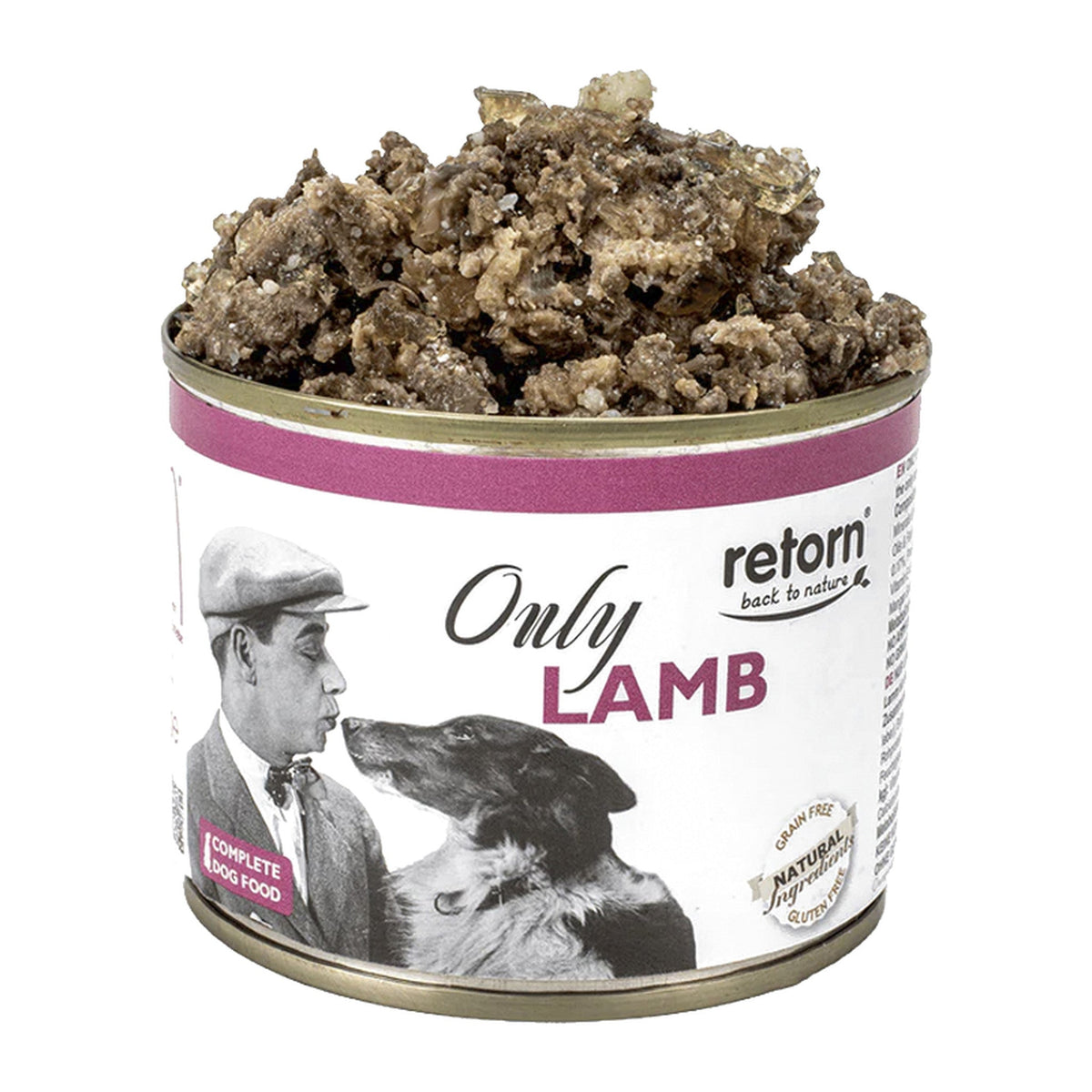 Retorn comida húmeda para perros Only Cordero