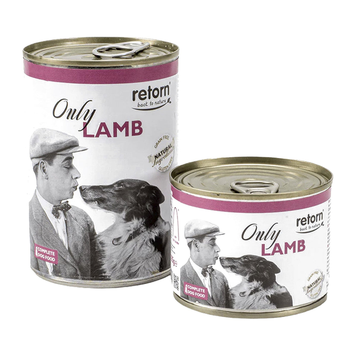 Retorn comida húmeda para perros Only Cordero
