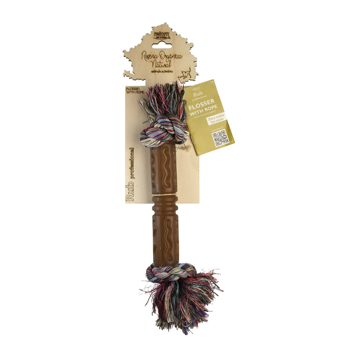 Rub Mordedor Flosser con Cuerda para Perros (Flosser with Rope)