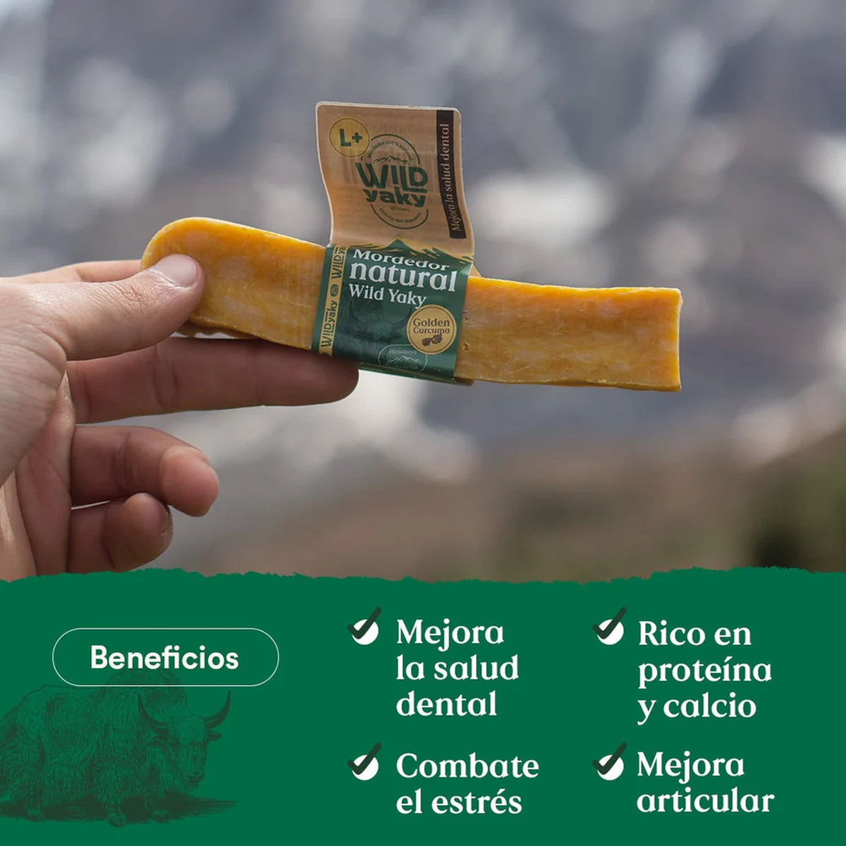 Wild Balance barrita de leche de yak del Himalaya con cúrcuma