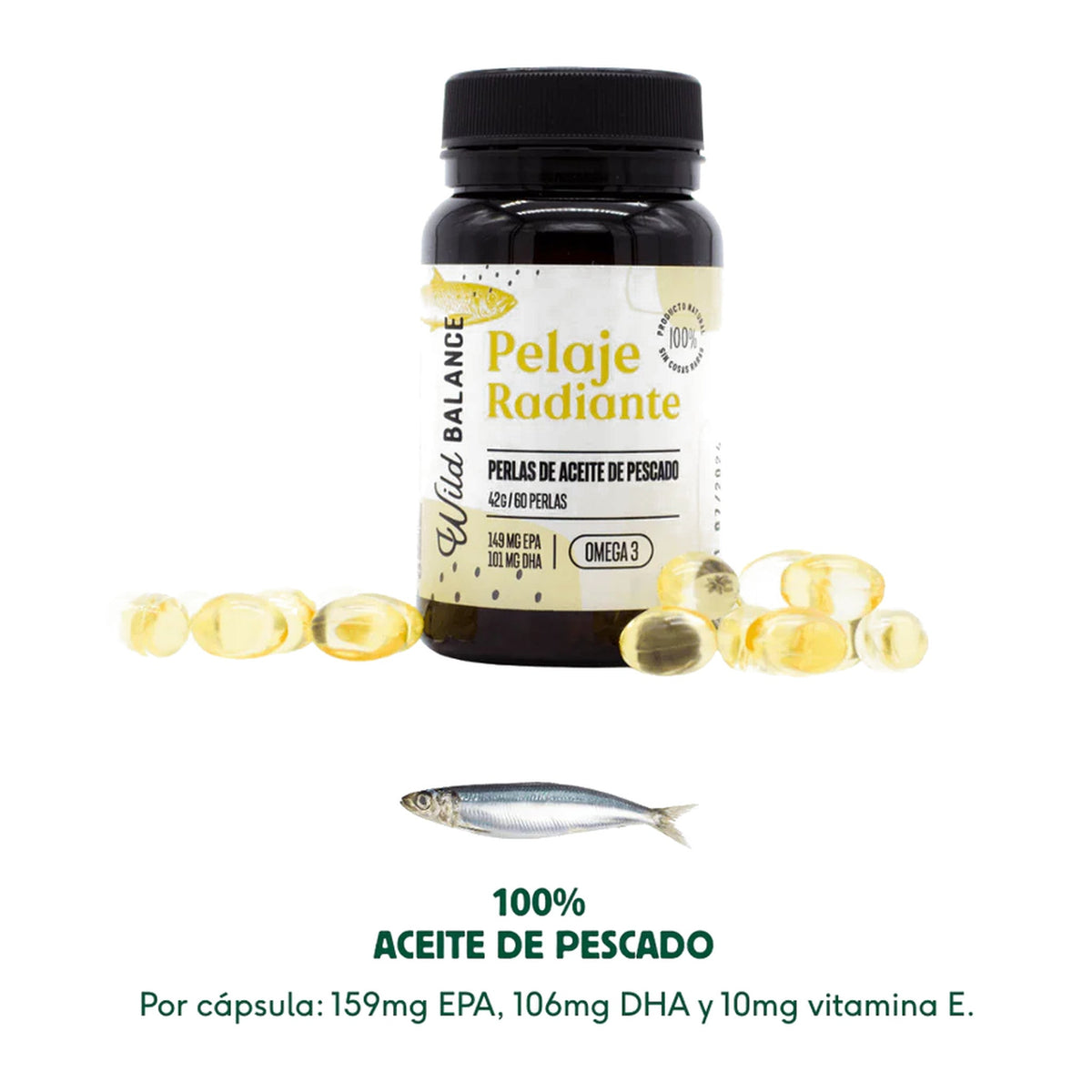 Wild Balance cápsulas Omega 3 de aceite de pescado