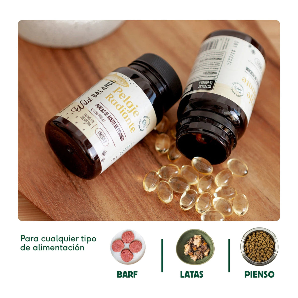 Wild Balance cápsulas Omega 3 de aceite de pescado