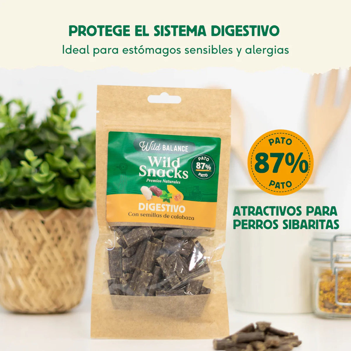 Wild Balance Wild Snacks digestivos de pato
