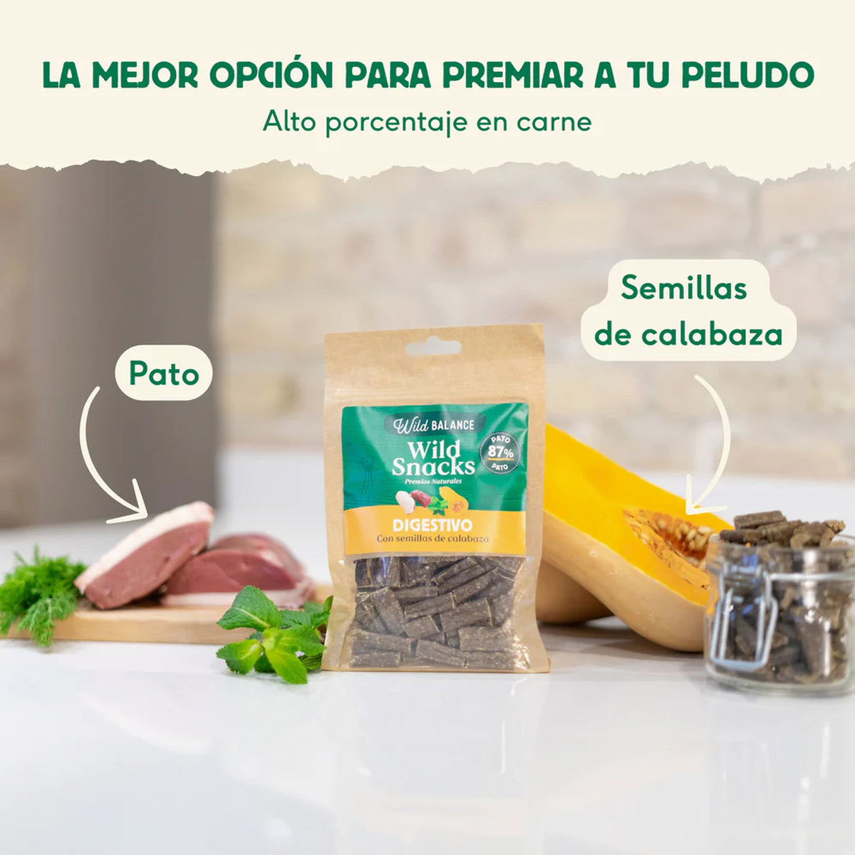 Wild Balance Wild Snacks digestivos de pato