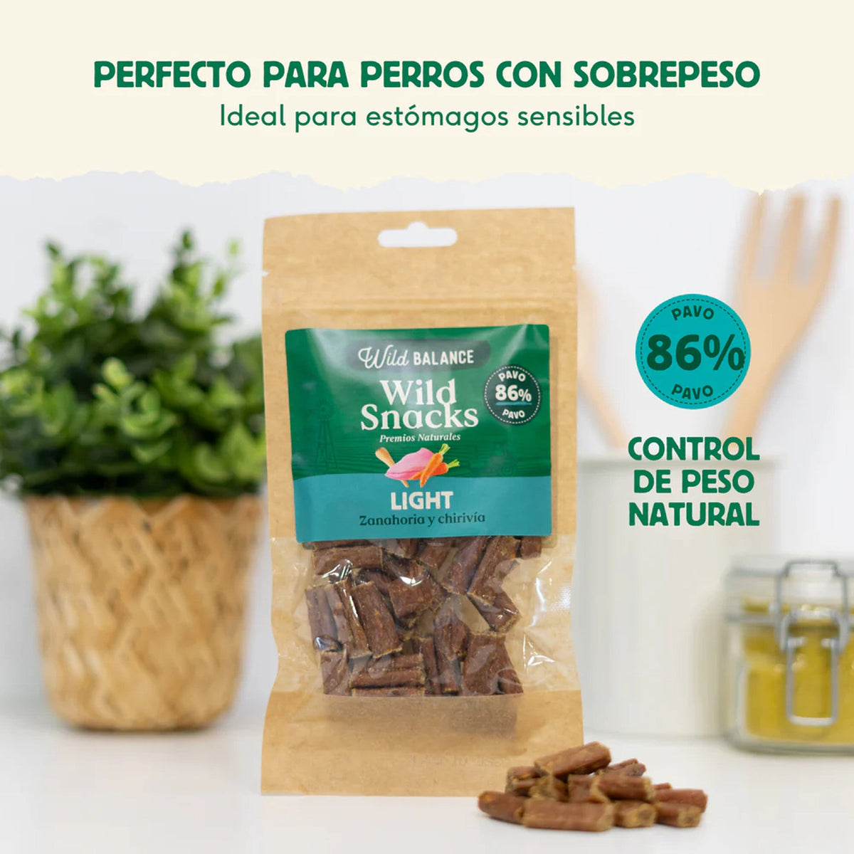 Wild Balance Wild Snacks light de pavo