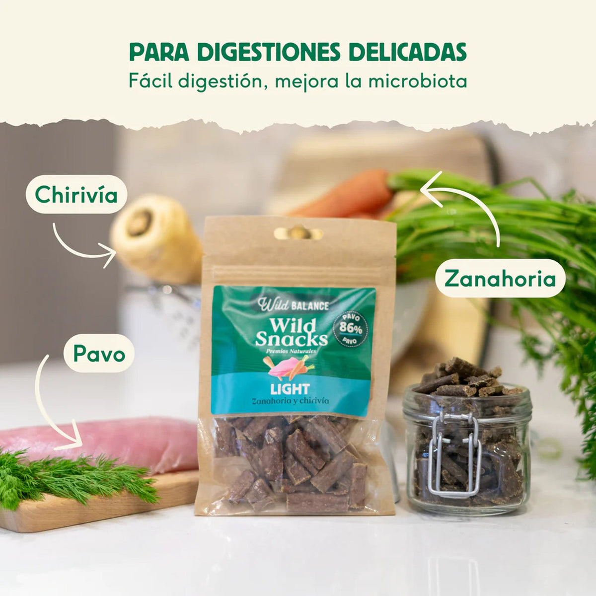 Wild Balance Wild Snacks light de pavo