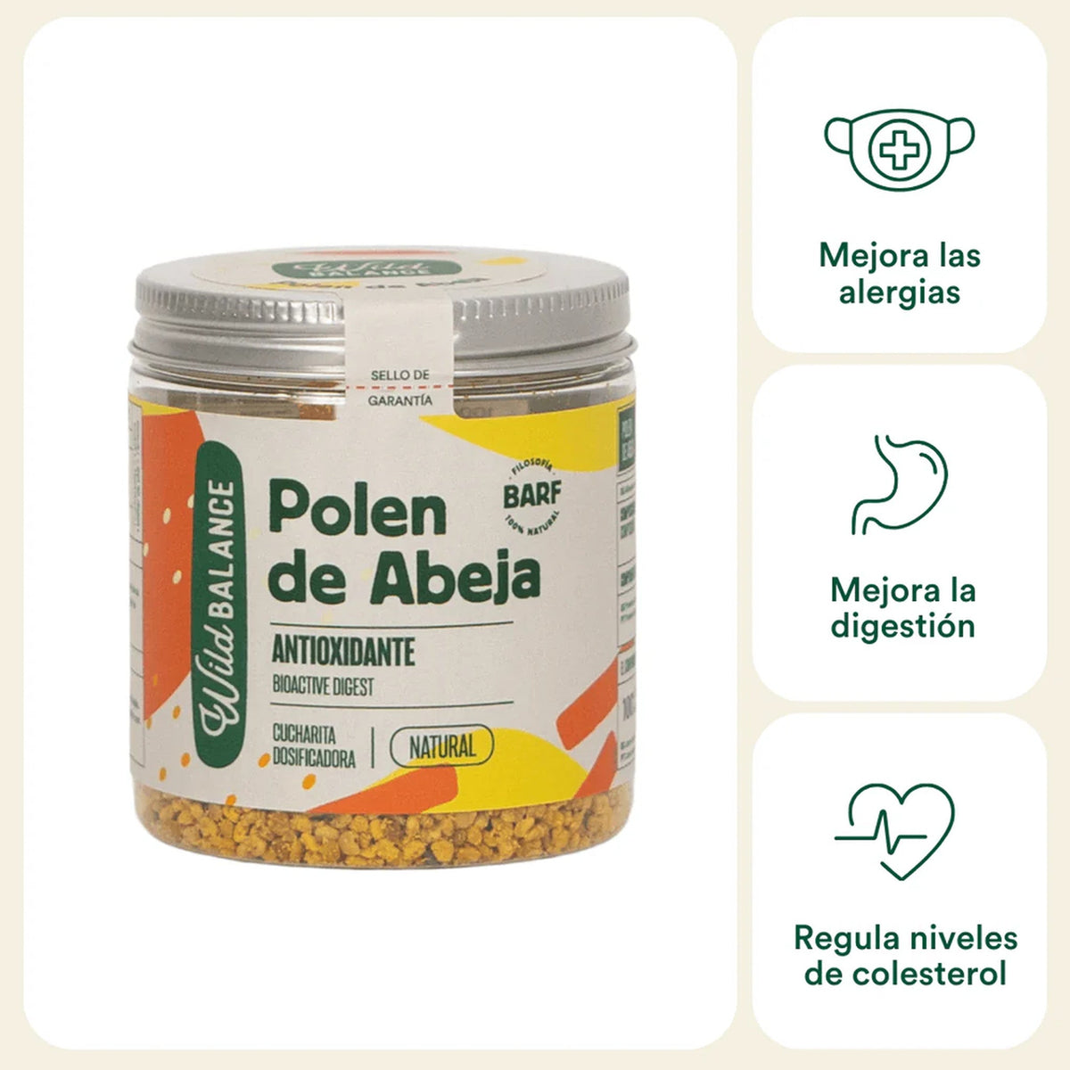 Wild Balance suplemento polen de abeja